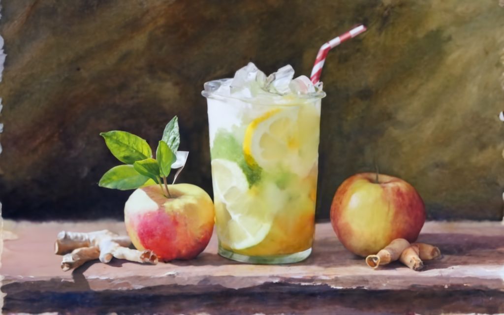 Apple and Ginger Lemonade